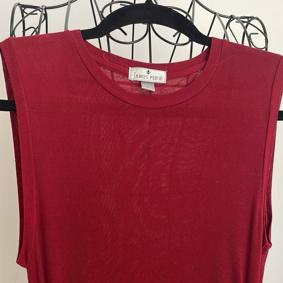 JAMES PERSE RUCHED SKINNY TANK DRESS - Picture 2 of 6